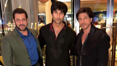 Meezan Jafri Poses With Shah Rukh Khan and Salman Khan, Says ‘PATHAAN in Theatres Tomorrow’