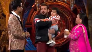 Bigg Boss 16: Salman Khan Dances With Bharti Singh and Haarsh Limbachiyaa’s Son ‘Gola’ (Watch Video)
