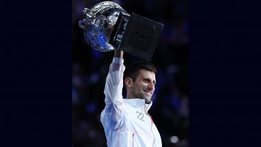 Australian Open 2023: Novak Djokovic Wins 10th Men’s Singles Title at Rod Laver Arena; Cruises Past Stefanos Tstsipas in Straight Sets