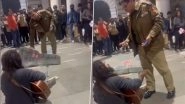 Delhi Policeman Stops Artist From Playing Music in Connaught Place, Faces Netizens&rsquo; Ire (Watch Video)