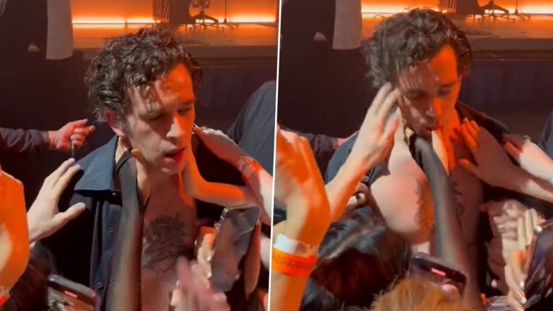 The 1975’s Matty Healy Sucks Fan’s Thumb During Concert in England (Watch Video)