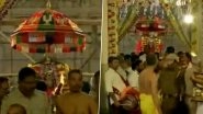 Vaikunta Ekadasi 2023 Celebration: Paramapada Vasal, Seventh Gate of Heaven, Opened At Tallakullam's Perumal Temple in Tamil Nadu's Madurai (Watch Video)