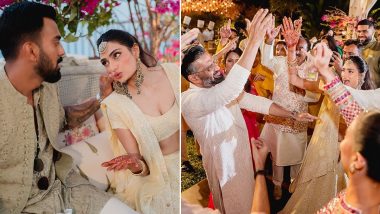 Athiya Shetty-KL Rahul Wedding: Bride Reveals Enchanting New Photos From Mehendi and Sangeet Ceremony (View Pics)
