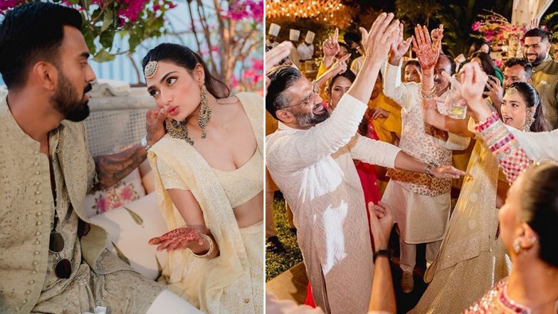 Athiya Shetty-KL Rahul Wedding: Bride Reveals Enchanting New Photos From Mehendi and Sangeet Ceremony (View Pics)