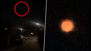 Large Meteor Spotted Blazing Across Homes in Night Sky in The UK; Videos of The Glowing Fireball Go Viral, Leaving Stargazers Stunned