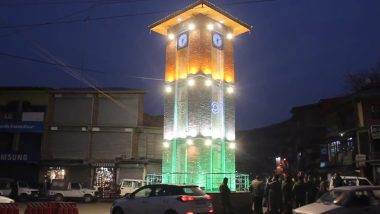 Republic Day 2023: Newly-Constructed Clock Tower in Anantnag Decked Up in Tricolour (See Pics)