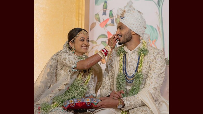 Axar Patel Wedding: Star Indian Cricketer Shares Pictures After Marrying Meha Patel (See Pics)