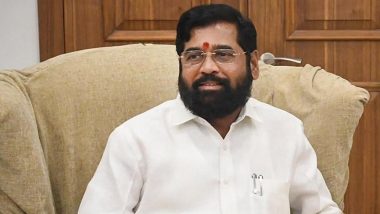 Maharashtra CM Eknath Shinde Leaves for Ayodhya, Says ‘Will Address Criticism by Work’ (Watch Video)