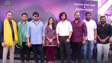 Nani 30th: Chiranjeevi and Mrunal Thakur Attend Film’s Grand Mahurat Event in Hyderabad as Film Goes on Floor on Feb 1