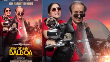 Shiv Shastri Balboa: Neena Gupta and Anupam Kher Ride a Bike With Their Pug in Tow in This New Motion Poster (Watch Video)