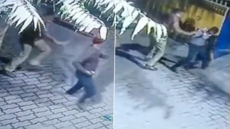 Uttar Pradesh: Cops Thrash Two Youths on Road in Kanpur, Probe Launched After CCTV Video Goes Viral