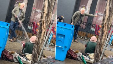 US: Shopowner Sprays Water on Homeless Woman To Remove Her From His Storefront in San Francisco (Watch Video)