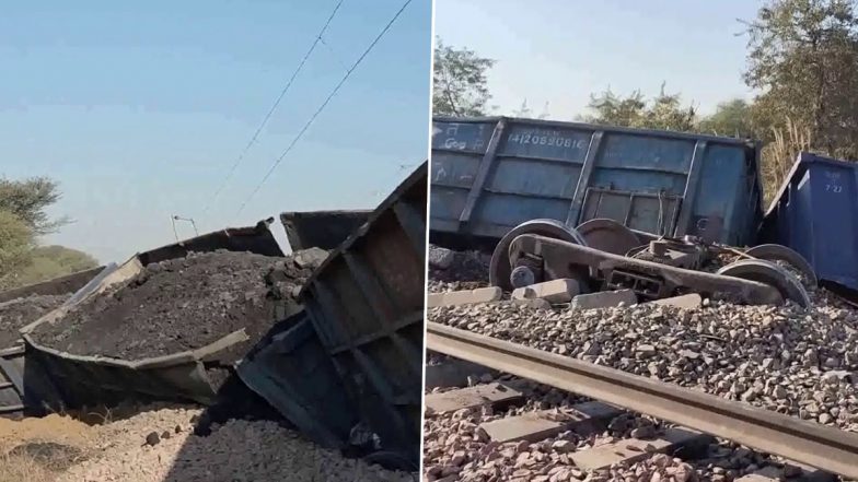 Haryana: Six Wagons of Goods Train Derails in Rohtak (See Pics)