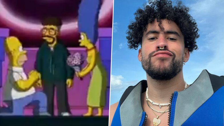 Did The Simpsons Predict Bad Bunny's Infamous Phone-Throwing Incident? This Viral Clip Featuring the Rapper Will Make You Think So!