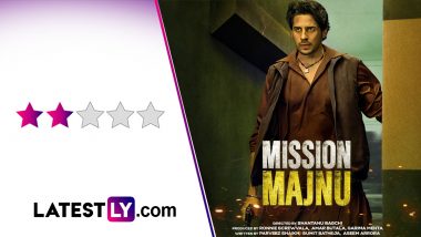 Mission Majnu Movie Review: Sidharth Malhotra and Rashmika Mandanna's Spy-Thriller is Lacklustre (LatestLY Exclusive)