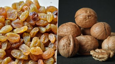 Dry Fruits For Winters: From Raisins to Walnuts; Reach For These 6 Must-Have Dried Superfoods To Boost Immunity and Stay Healthy This Cold Season 