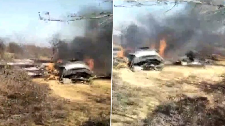 Sukhoi-30, Mirage 2000 Crash: Two Aircraft Crash in Madhya Pradesh’s Morena (Watch Video)