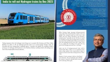 Vande Metro: India Joins Germany, China As Railways Set To Roll Out Hydrogen-Powered Trains on Heritage Routes by December 2023