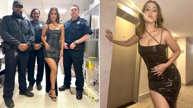 Hina Khan Flaunts Hot Bod in a Bedazzled Black Dress, Shows Appreciation for Her Security Team From New Year’s Eve (View Pics)