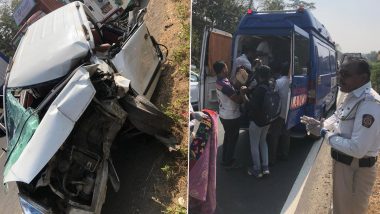 Maharashtra Road Accident: Three Dead, Four Injured As Car Hits Truck in Palghar, Investigation Underway