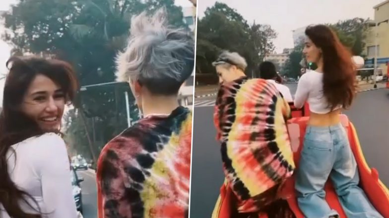 Disha Patani and Jackson Wang Explore Mumbai Streets Together on a Carriage Ride (Watch Video)