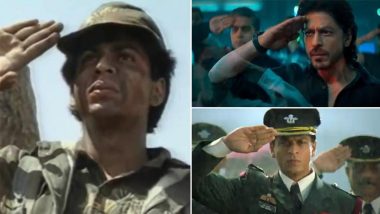 From Fauji, Main Hoon Na to Pathaan, Shah Rukh Khan Gets Emotional Seeing His ‘Salute’ Scenes Throughout the Years (View Tweet)