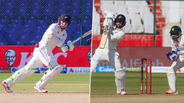 PAK vs NZ 2nd Test Day 1 Lunch: Tom Latham and Devon Conway Smash Half Centuries, New Zealand 119–0 at Break