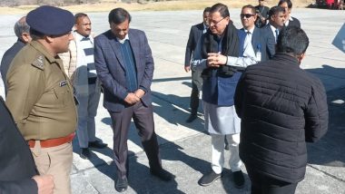 Uttarakhand: CM Pushkar Singh Dhami Arrives in Joshimath To Inspect Land Subsidence-Affected Areas, Meet Families