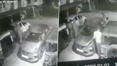 Delhi Hit-and-Run Case: CCTV Video of All 5 Accused Surfaces, Shows Them At DDA Parking in Rohini Checking Car Hours After Crime