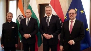 World News | Jaishankar Meets Bulgarian President, Austrian Chancellor in Vienna