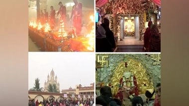 Entertainment News | Devotees Across India Start Their New Year on Divine Note, Rush to Places of Worship