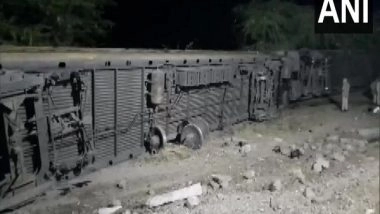 India News | Suryanagari Express Train Derailment: 11 Coaches Impacted, Helpline Numbers Issued