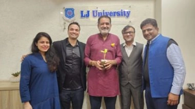 Business News | 'India: A Startup Nation' Event Featuring TV Mohandas Pai Held by LJ University's Antrapreneur, the Business Incubator