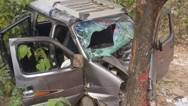 India News | 4 Killed, 7 Injured as Car Hits Tree in Chhattisgarh's Jashpur