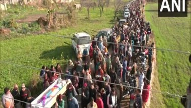 India News | J-K: Large Crowd Attend Last Rites of Six Civilians Killed in Dhangri Village Terrorist Attack