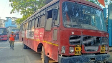 India News | MSTC Bus Catches Fire Due to Short Circuit, No Casualty