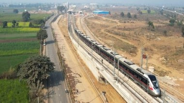 India News | Over Head Equipment Tested Successfully by Running Train on Viaduct of Delhi-Meerut RRTS