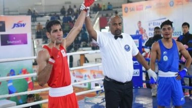 Sports News | National Boxing Championships: Kaushik, Hussamuddin, Solanki Punch Their Way to Quarters