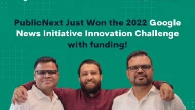 Business News | PublicNext Has Been Selected as a Recipient of the Google News Initiative (GNI) Innovation Challenge (Asia Pacific) Along with Funding from Google