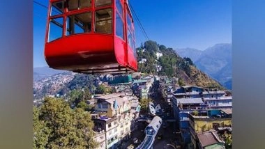 Business News | Ropeway Operations Resume at Gangtok, Was Shut for Scheduled Annual Maintenance: Damodar Ropeways
