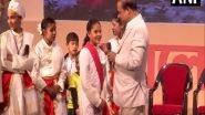 India News | Assam CM Himanta Biswa Sarma Interacts with Students of Balmiki School in Guwahati