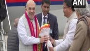 India News | Amit Shah Reaches Agartala to Flag off 'Jan Viswas Yatra' in Poll-bound Tripura