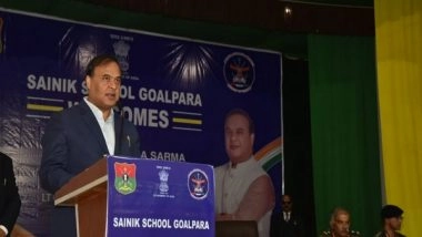 India News | Assam CM Visits Sainik School Goalpara, Advises Students to Never Compromise with Their Goals