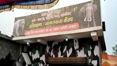 India News | Chhattisgarh: Training Camp Set Up for Elephant Management in Jashpur