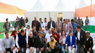 India News | Rahul Gandhi Interacts with Haryana Athletes During Bharat Jodo Yatra