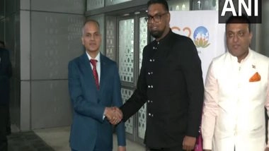 World News | Guyana President Mohamed Irfaan Ali Arrives in India, Scheduled to Visit Six Cities