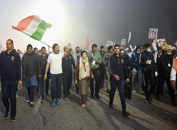 India News | Bharat Jodo Yatra Resumes from Dodwa-Taraori Crossing in Haryana on Day 114