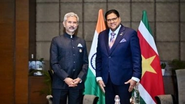 World News | Jaishankar Calls on Suriname President Ahead of 17th Pravasi Bharatiya Divas