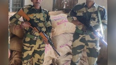 India News | Meghalaya: Police and BSF Foil Smuggling Attempt in Joint Op, Seize Dry Betel Nuts Worth Rs 24 Lakh