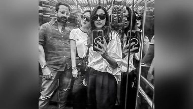 Entertainment News |  Check out This Uber-cool Selfie of Kareena, Karisma with Saif Ali Khan